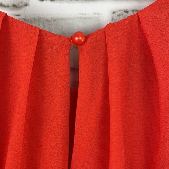 iz byer Juniors Small Tangerine Sheer Spaghetti Strap Halter Skater Mini… - Picture 5 of 9